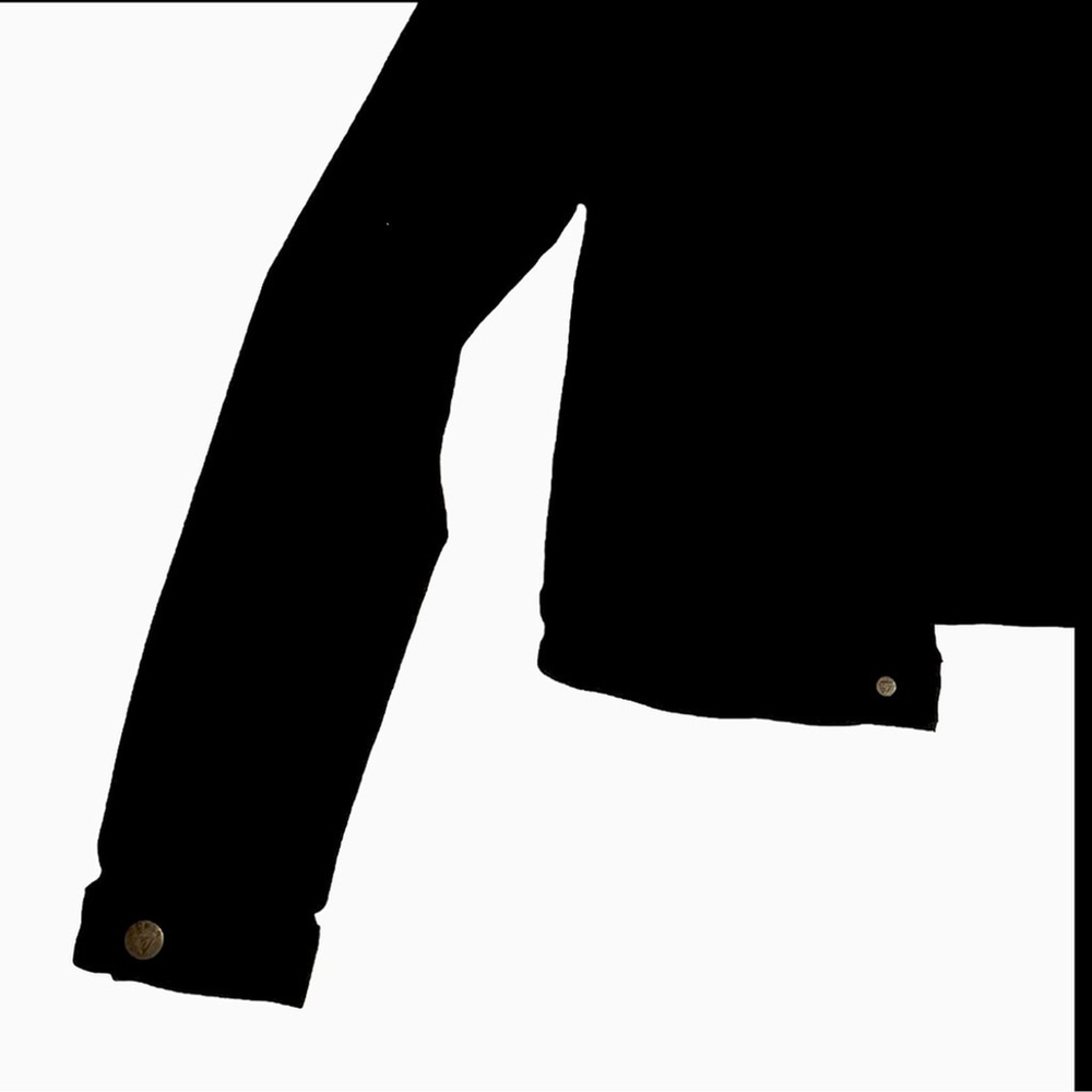 Women’s Guess Jeans Black Button Down Jean Jacket Size Small - Picture 6 of 7